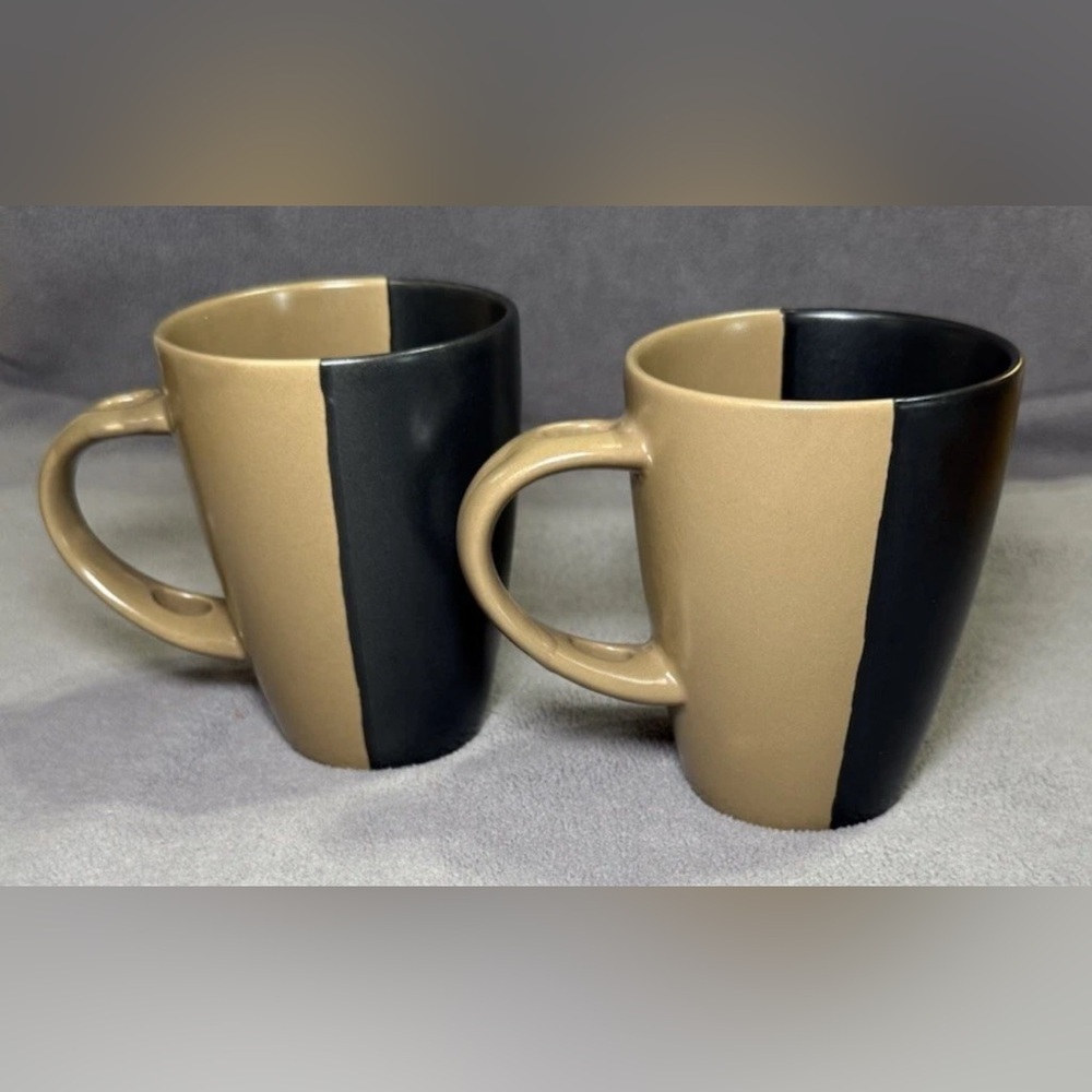 World Market Coffee Mug Cup With Spoon Holder Lot Of 2 - Picture 2 of 8